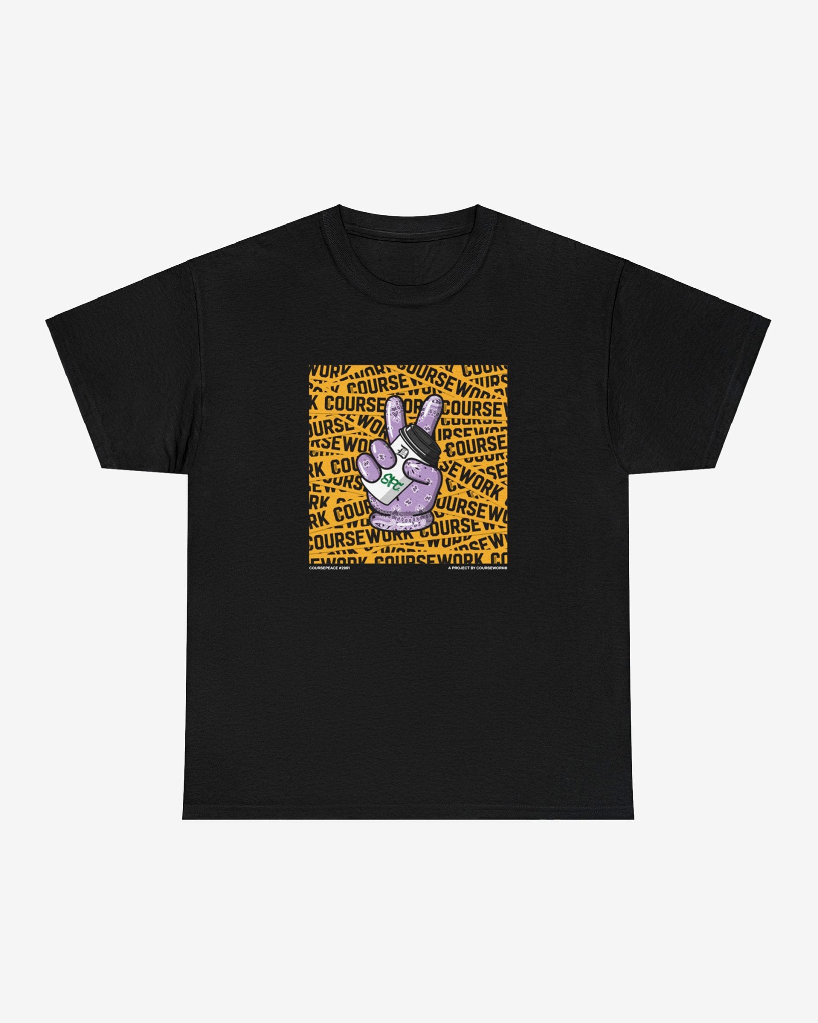 CoursePeace® #2961 "Drip Peace" Tee - Coursework