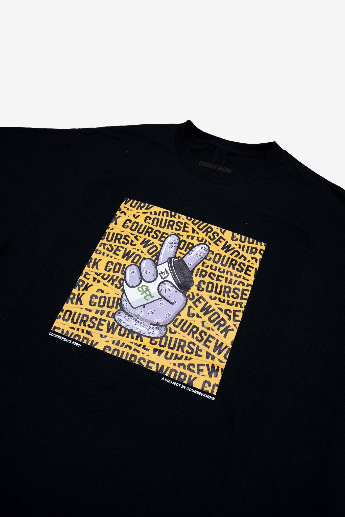 CoursePeace® #2961 "Drip Peace" Tee - Coursework