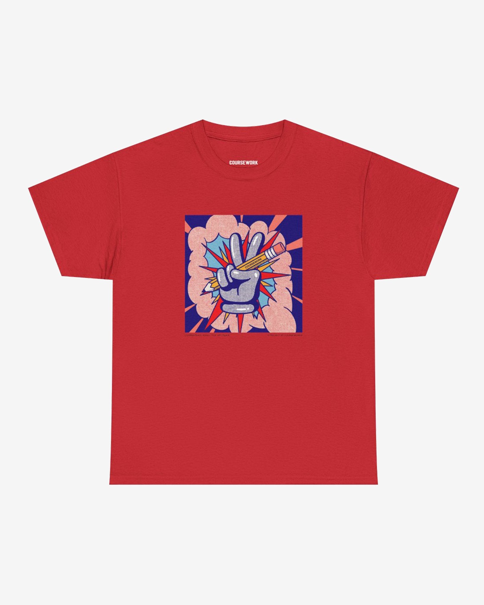 CoursePeace® #3053 "Pop Art Peace" Tee - Coursework