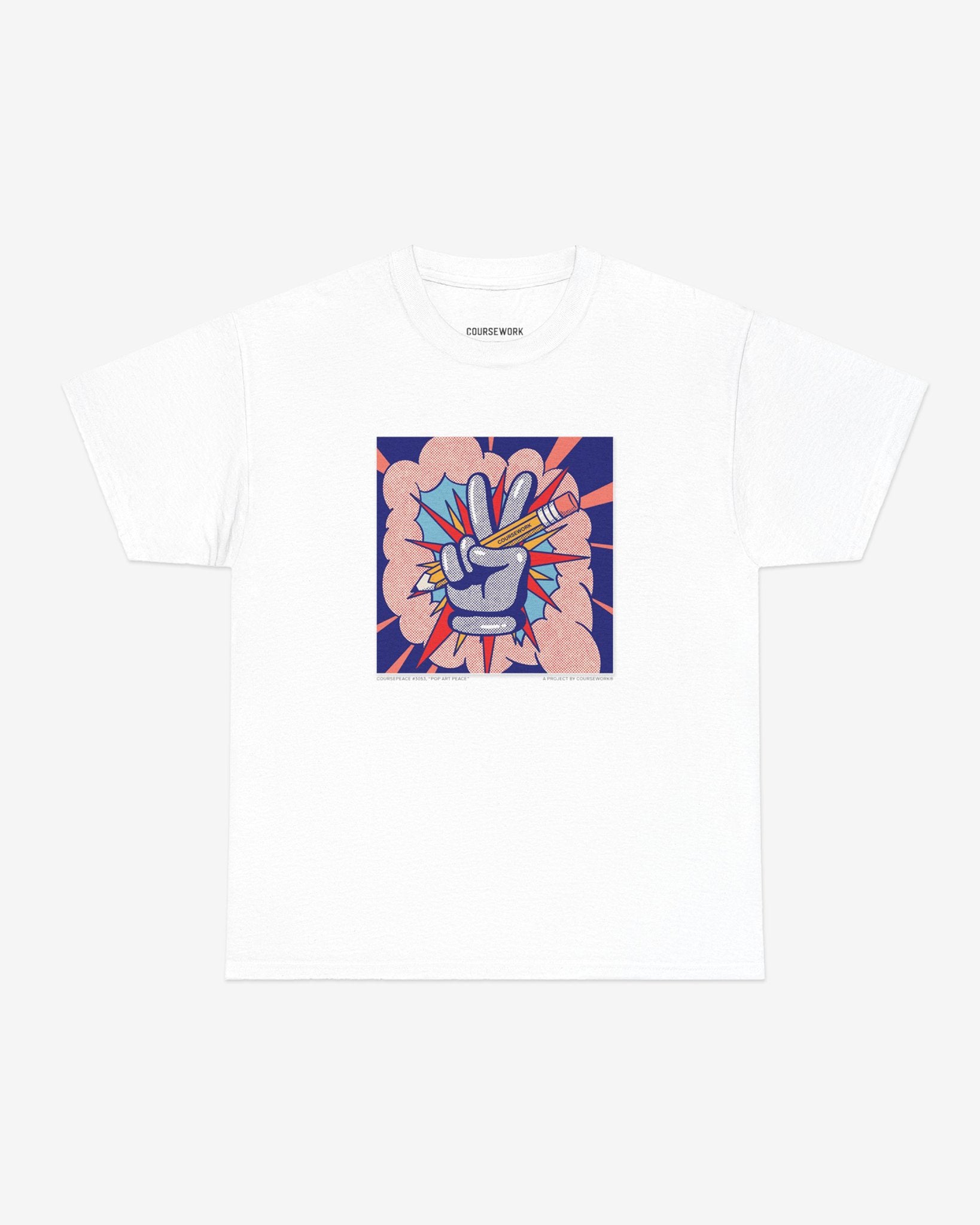 CoursePeace® #3053 "Pop Art Peace" Tee - Coursework