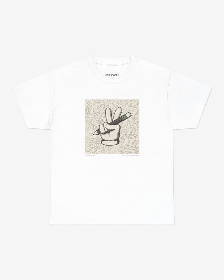 CoursePeace® #4777 "Fuzzy Peace" Tee - Coursework