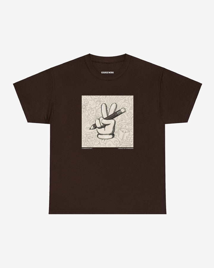 CoursePeace® #4777 "Fuzzy Peace" Tee - Coursework