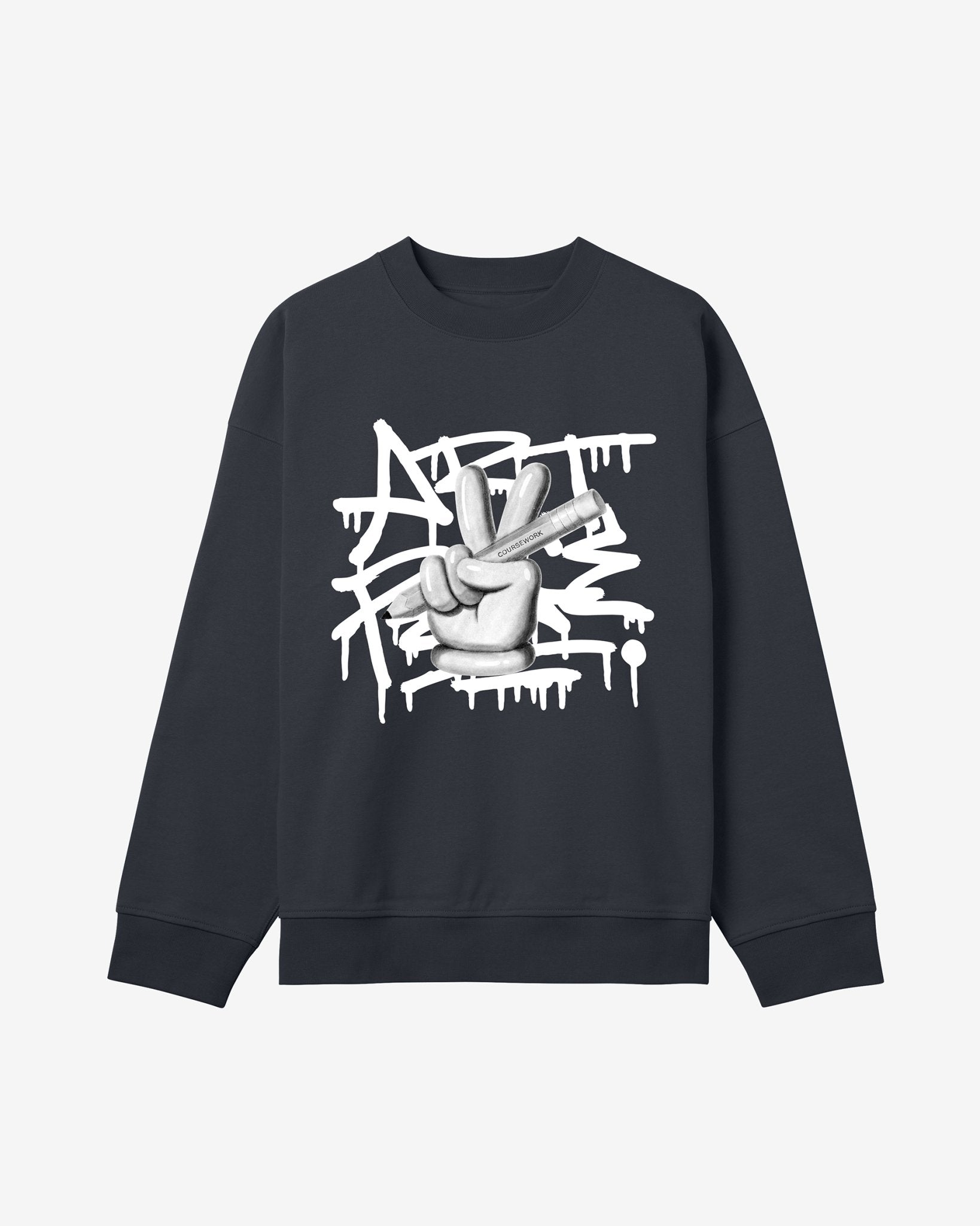 CoursePeace® Graphite & Ink Crewneck - Coursework