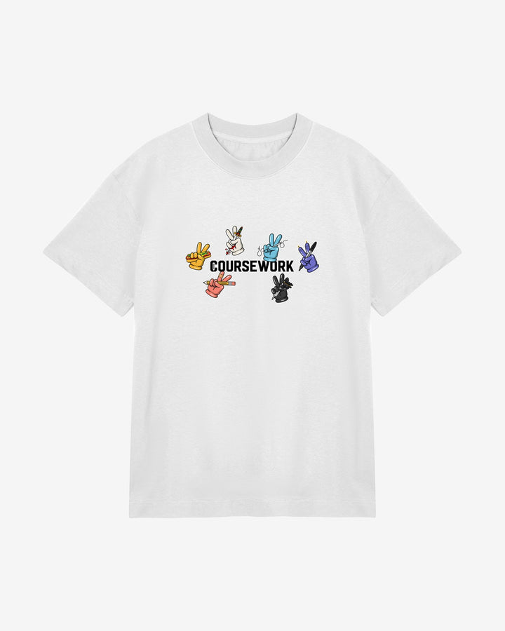 CoursePeace® Throwing Peaces Tee - Coursework