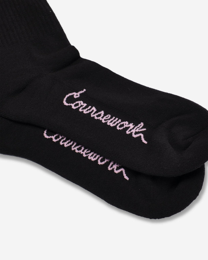 Daily Apple Socks - Black - Coursework