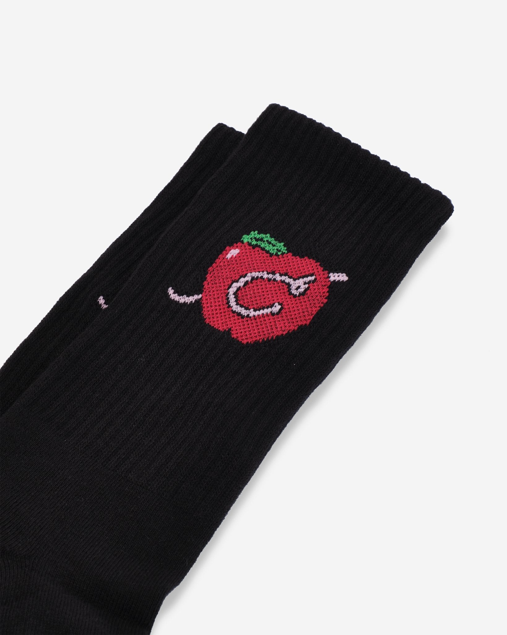 Daily Apple Socks - Black - Coursework