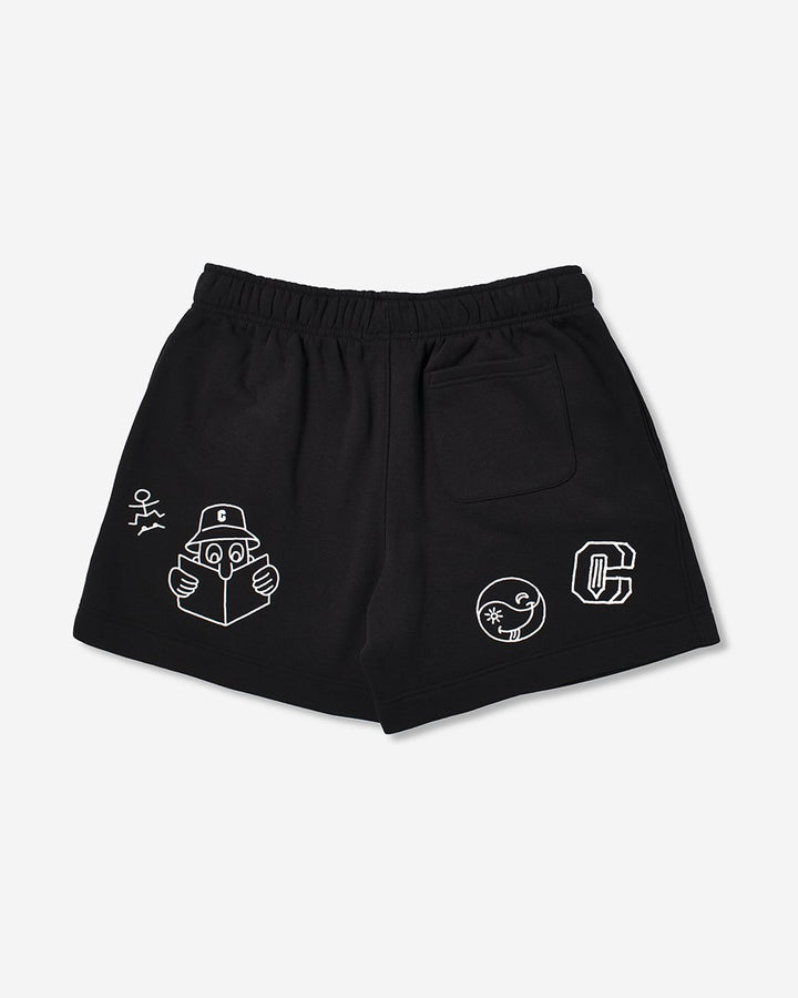 Doodles Shorts - Black - Coursework