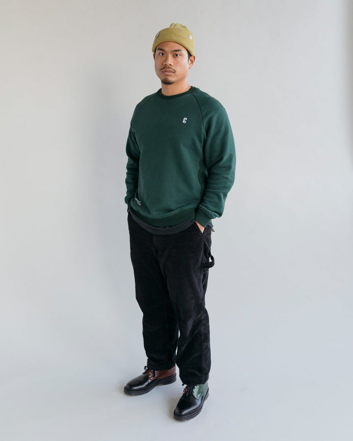 Icon Crewneck Sweatshirt - Forest Green - Coursework