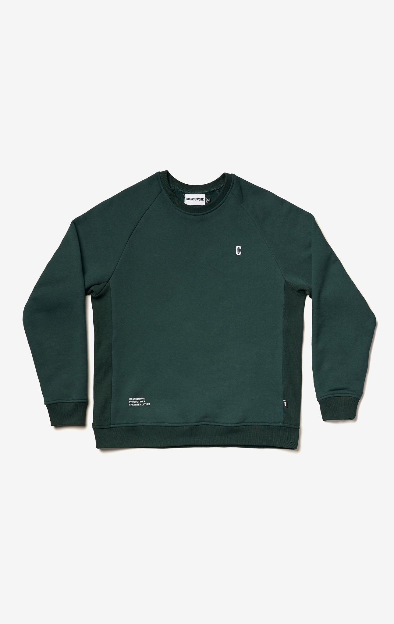 Icon Crewneck Sweatshirt - Forest Green - Coursework