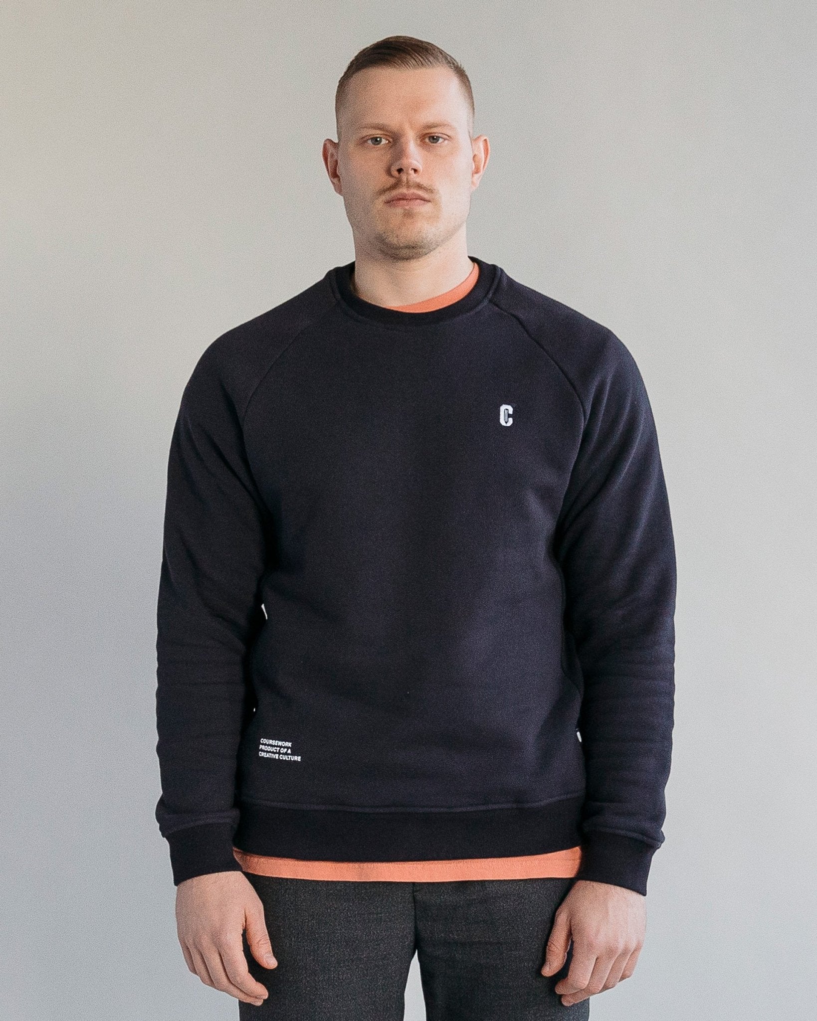 Icon Crewneck Sweatshirt - Navy - Coursework