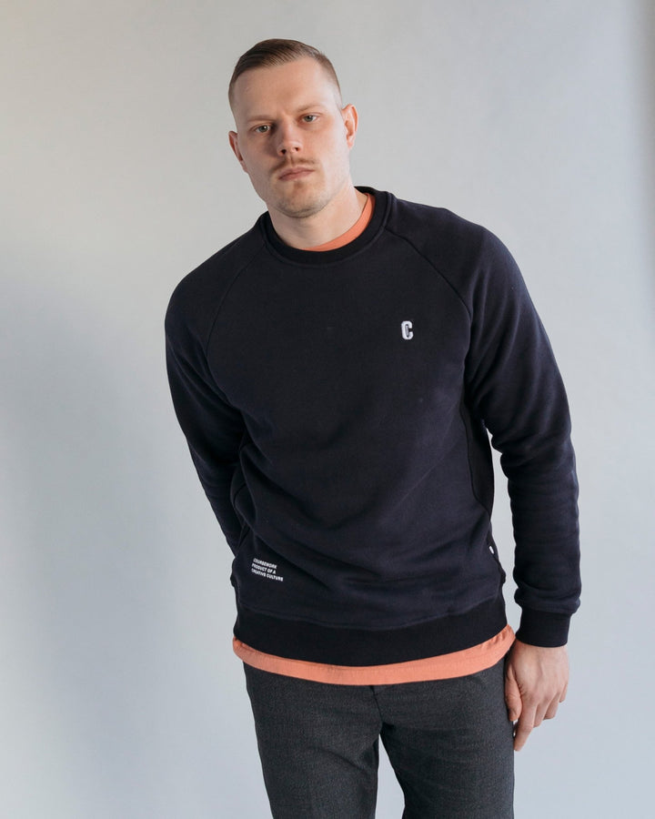 Icon Crewneck Sweatshirt - Navy - Coursework