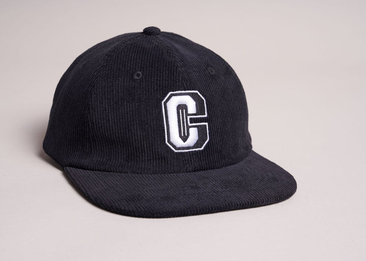 Varsity Corduroy Cap - Black - Coursework